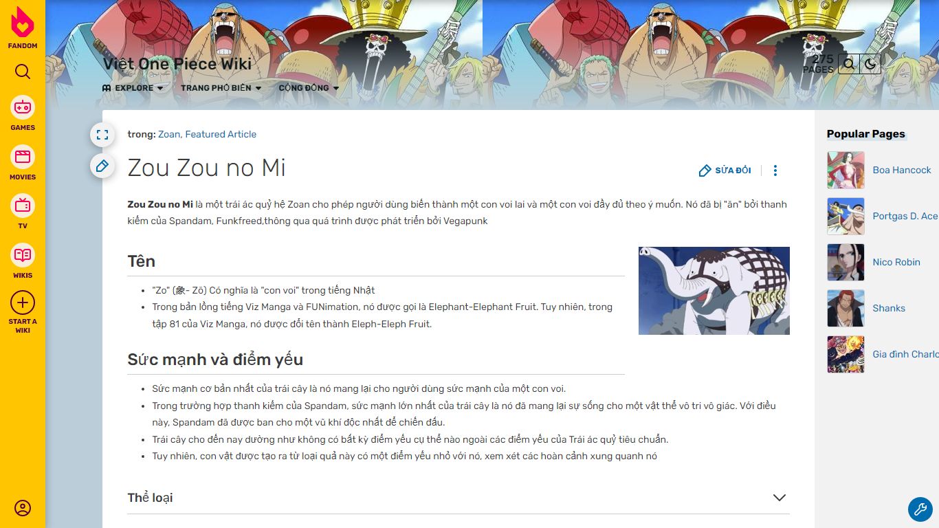 Zou Zou no Mi | Việt One Piece Wiki | Fandom